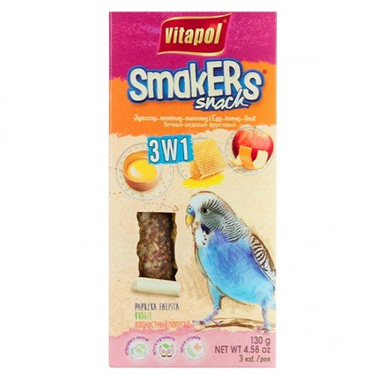 Vitapol Smackers Parakeet Snack 3 in 1 132732